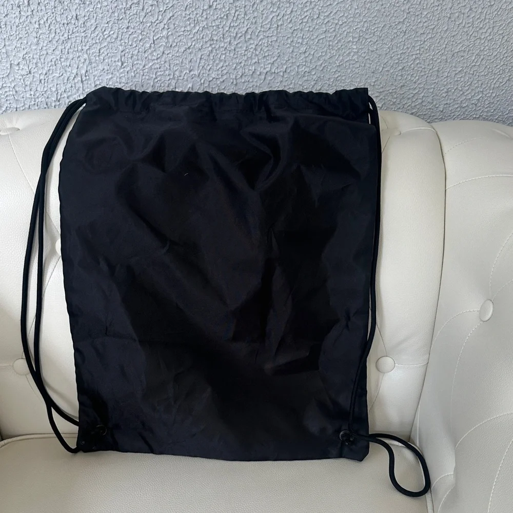 Balenciaga Black Drawstring Backpack